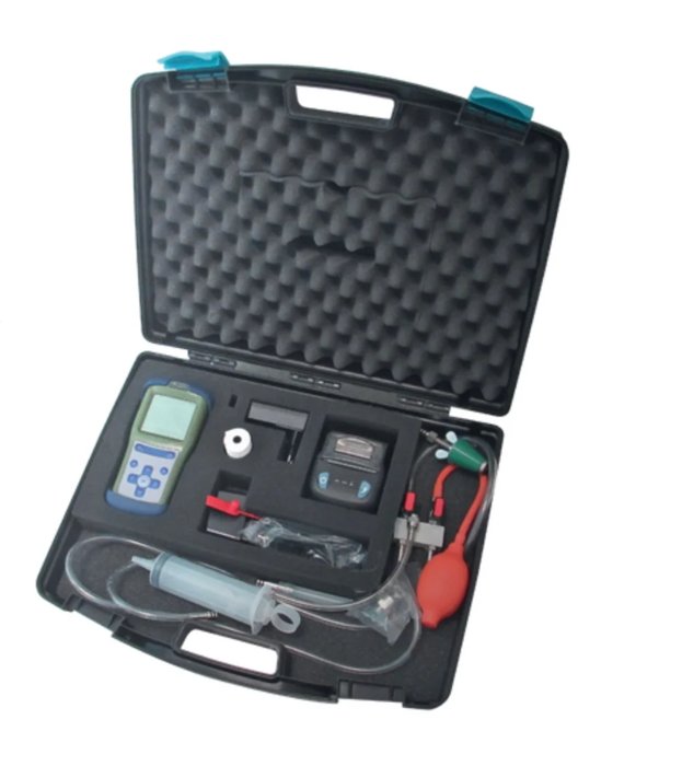 Kit con manometro digitale e stampante per la prova di tenuta degli impianti gas